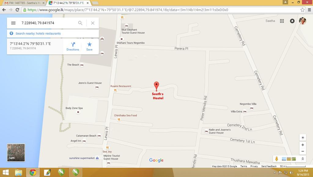Seetha'S Hostel Negombo Ngoại thất bức ảnh
